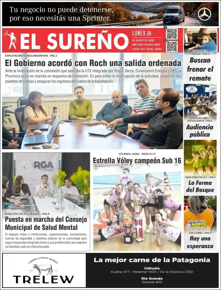 Estudios Max | RADIO NEO SIGLO - Tapa del diario El Sureño