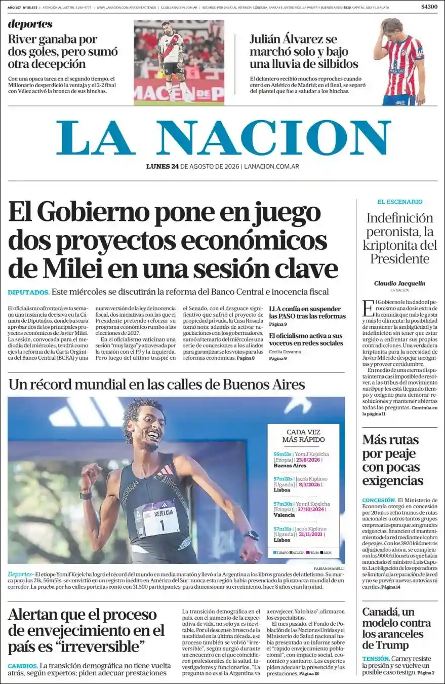 Estudios Max | RADIO NEO SIGLO - Tapa del diario Nacion