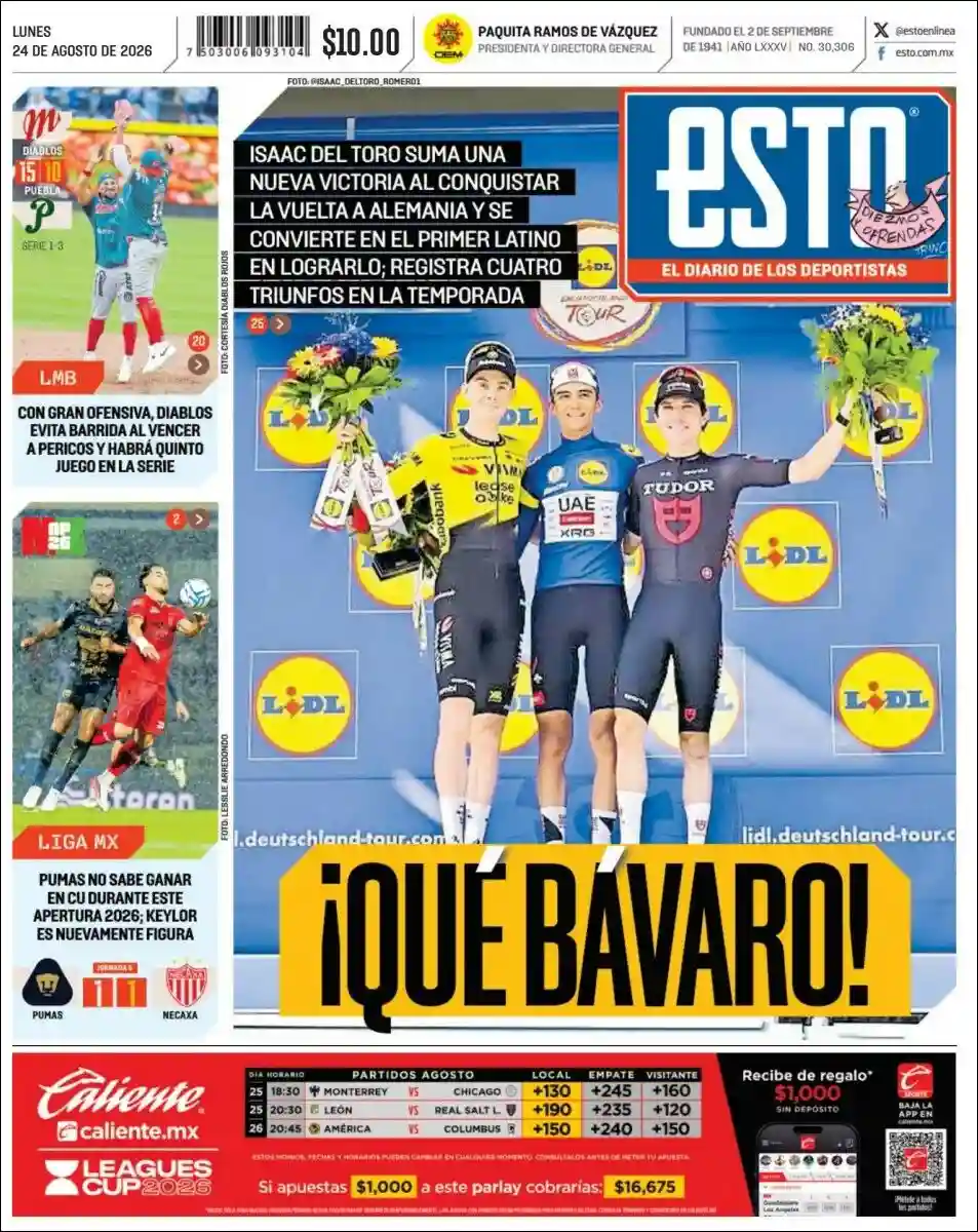 Estudios Max | RADIO NEO SIGLO - Tapa del diario Esto