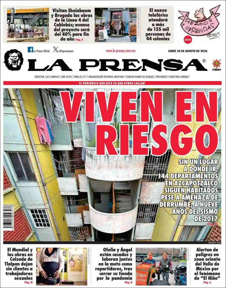 Estudios Max | RADIO NEO SIGLO - Tapa del diario Laprensa